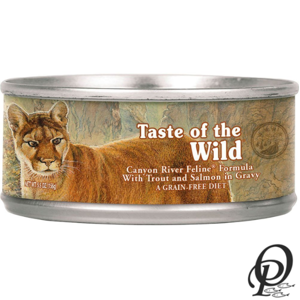 TASTE OF THE WILD CANYON RIVER – ALIMENTO HÚMEDO PARA GATOS CON TRUCHA Y SALMÓN AHUMADO LATA