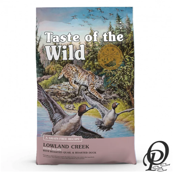TASTE OF THE WILD LOWLAND CREEK – FÓRMULA FELINA CON CODORNIZ Y PATO ASADO (CROQUETAS)